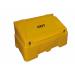 Heavy Duty Polyethylene Grit Bin c/w 2x Hasp  400L; Yellow GCB400