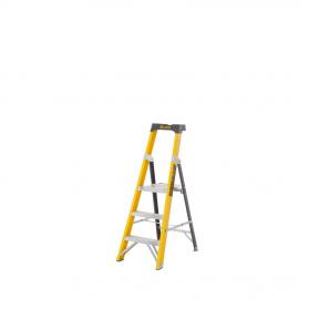 Climb-It Glass Fibre Platform Stepladder 3 Tread 150kg Yellow/Black GFP43Z