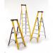 Climb-It® Glass Fibre Platform Stepladder; 6 Tread; 150kg; YellowBlack GFP46Z