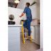 Climb-It® Glass Fibre Swingback Stepladder; 5 Tread; 150kg; YellowBlack GFS35Z