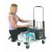 Multi Position Trolley; 725 x 420 x 960; Fixed/Swivel Castors; Aluminium; 150kg; Silver/Black GI001Y