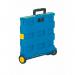 Proplaz® Folding Box Truck; Fixed Wheels; Plastic; 35kg; BlueYellow GI041Y