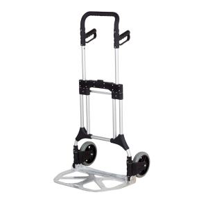 Heavy Duty Compact TruckSolid Wheels Aluminum 200kg SilverBlack GI043Y