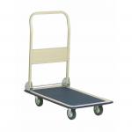 Economy Folding Trolley; 725 x 472 x 820; Fixed/Swivel Castors; Steel; 150kg; Light Grey/Blue GI102Y