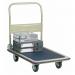 Economy Folding Trolley; 907 x 608 x 850; Fixed/Swivel Castors; Steel; 250kg; Light Grey/Blue GI103Y