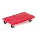 Mini Platform Dolly; 600 x 400 x 110; Swivel Castors; Injected Moulded Plastic; 100kg; Red GI154Y_Red