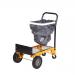 Three Position Truck with Bag Holder; Fixed/Swivel Wheels; Steel; 80kg; Black/Yellow GI354Y