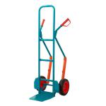 Apollo Heavy Duty Sack Truck High Back Puncture Proof Wheels Steel 300kg Teal GI701R