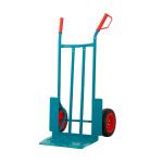 Apollo Heavy Duty Sack Truck Extra Wide Puncture Proof Wheels Steel 250kg Teal GI702R