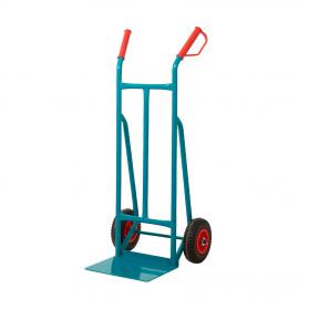 Apollo Heavy Duty Sack Truck Standard Unit Puncture Proof Wheels Steel 200kg Teal GI703R