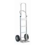 Sack Truck with Hand Grips Pneumatic Wheels Aluminum 200kg Silver/Blue GI801P
