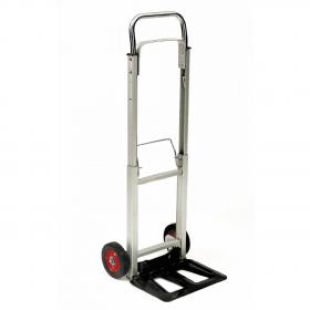 Compact Sack Truck; Solid Wheels; Aluminum; 90kg; SilverBlack GI960Y