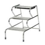 Fort Stable Step 3 Tread Without handrail Mesh Galvanised GS3003G