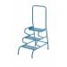 Fort Stable Step; 3 Tread With handrail; Mesh; Blue GS3013M