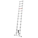 Telescopic Ladder 13 Tread Aluminium 150kg Silver/Black/Red GXF21Z