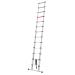 Telescopic Ladder; 13 Tread; Aluminium; 150kg; Silver/Black/Red GXF21Z