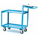 Order Picking Trolley 2 Shelves Angle Iron/Steel 250kg Blue KTI13Y