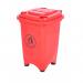 Static Bin; 50L; 30% Recycled Polyethylene; RedOrange LFB50Z_Red/Orange