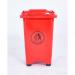 Static Bin; 50L; 30% Recycled Polyethylene; RedOrange LFB50Z_Red/Orange