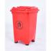 Static Bin; 50L; 30% Recycled Polyethylene; RedOrange LFB50Z_Red/Orange