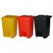 Pedal Bin; 50L; Polypropylene; Yellow LPB50Z_Yellow