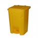 Pedal Bin; 50L; Polypropylene; Yellow LPB50Z_Yellow