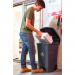 Pedal Bin; 70L; 30% Recycled Polyethylene; Grey LPB70Y_DGrey