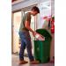 Pedal Bin; c/w Recycling Stickers; Set of 3; 70L; 30% Recycled Polyethylene; Green LPB70Y_Green