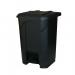 Pedal Bin; 80L; Polypropylene; Dark Grey LPB80Z_DGrey