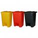 Pedal Bin; 80L; Polypropylene; Yellow LPB80Z_Yellow