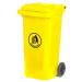 Wheelie Bin; 120L; 100% Virgin Polyethylene; Yellow LWB120Y_Yellow
