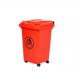 Wheelie Bin; 30L; 30% Recycled Polyethylene; Red/Orange LWB30Y_Red/Orange