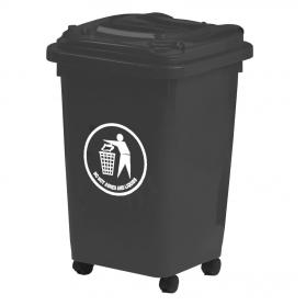 Wheelie Bin 50L 30% Recycled Polyethylene Dark Grey LWB50Y_DGrey