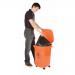 Wheelie Bin; 50L; 30% Recycled Polyethylene; Red/Orange LWB50Y_Red/Orange