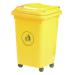 Wheelie Bin; 50L; 30% Recycled Polyethylene; Yellow LWB50Y_Yellow