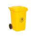 Wheelie Bin; 80L; 30% Recycled Polyethylene; Yellow LWB80Y_Yellow