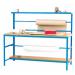 Economy Packing Bench; Overall Size L x W x H mm: 1525 x 610 x 1525; Blue/Wood MB156M