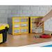 Compartment Storage Box; 6 large drawers; Yellow/Grey MSB06Z