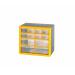 Compartment Storage Box; 8 small  Yellow/Grey MSB12Z