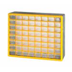 Compartment Storage Box 64 small drawers Yellow/Grey MSB64Z