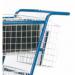 Small Premium Mail Distribution Trolley with Rear Pannier Basket; Blue MT983Y&PB800Z