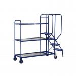 Stepped Picking Trolley, 2 Tier, 3 Step, 800 x 500 Timber PAOP203YBL