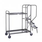 Stepped Picking Trolley, 2 Tier, 3 Step, 800 x 500 Steel PAOP204Y