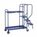 Stepped Picking Trolley, 2 Tier, 3 Step, 800 x 500 Steel PAOP204YBL