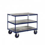 Table Top Shelf Trucks - 3 Shelf - Timber - 1000 x 700 PAST506YBL