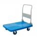 Proplaz Blue Large Platform Trolley; Fixed/Swivel Castors; Steel/Plastic; 300kg; Blue/Grey PPU91Y