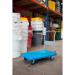 Proplaz Blue Large Platform Trolley; Fixed/Swivel Castors; Steel/Plastic; 300kg; Blue/Grey PPU91Y