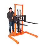 Vulcan Manual Straddle Stacker Fork Length mm: 915 Raised Fork Height mm: 1600 1000kg Steel Black/Orange PSS21M