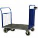 Powered Platform Truck - Steel End with Mesh Opp End - Small PWPT402YBL