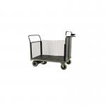 Powered Platform Truck - Steel End with Mesh Side & Opp End - Small PWPT403Y